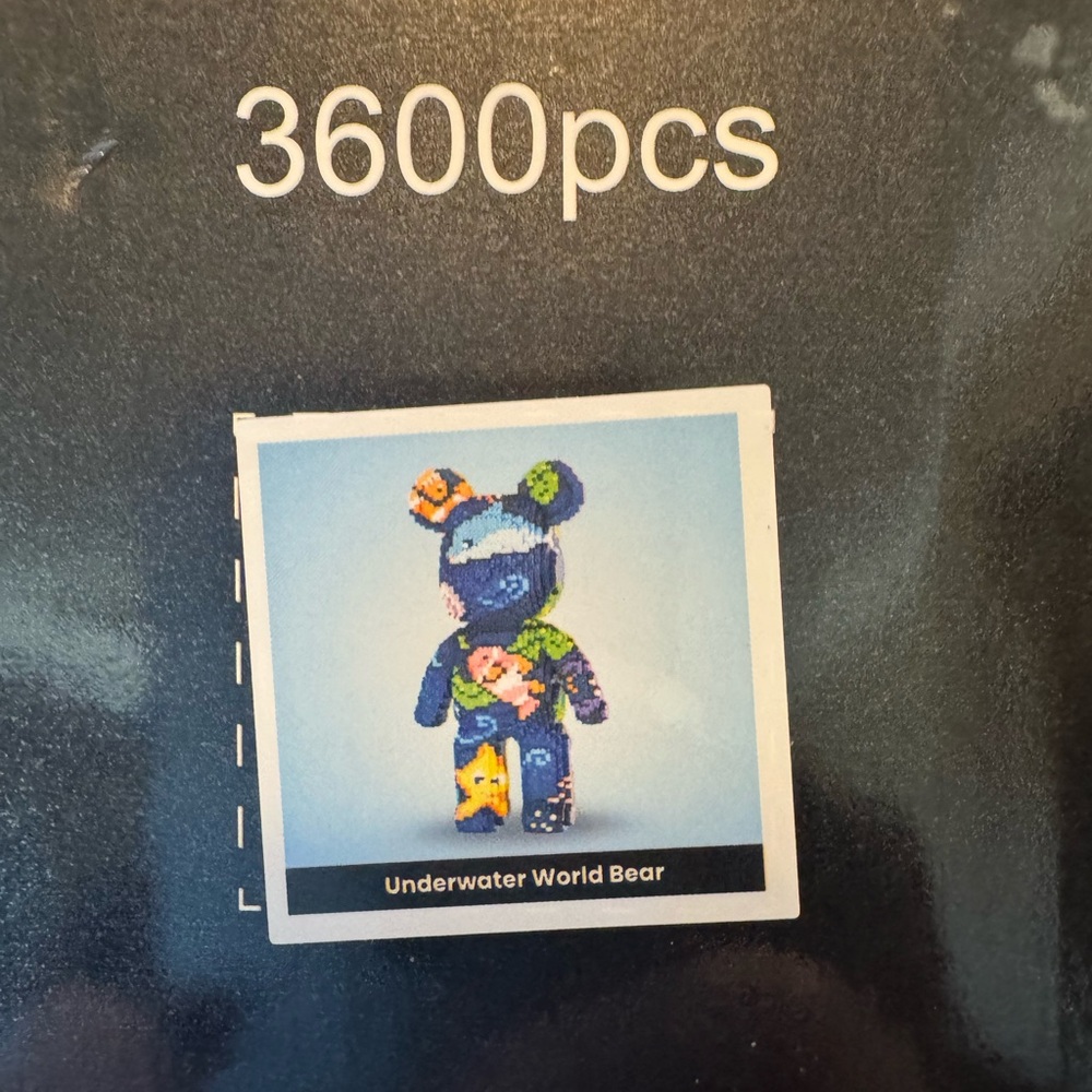 Underwater World Bear Building Set - Blue Multicolor - 3600pcs